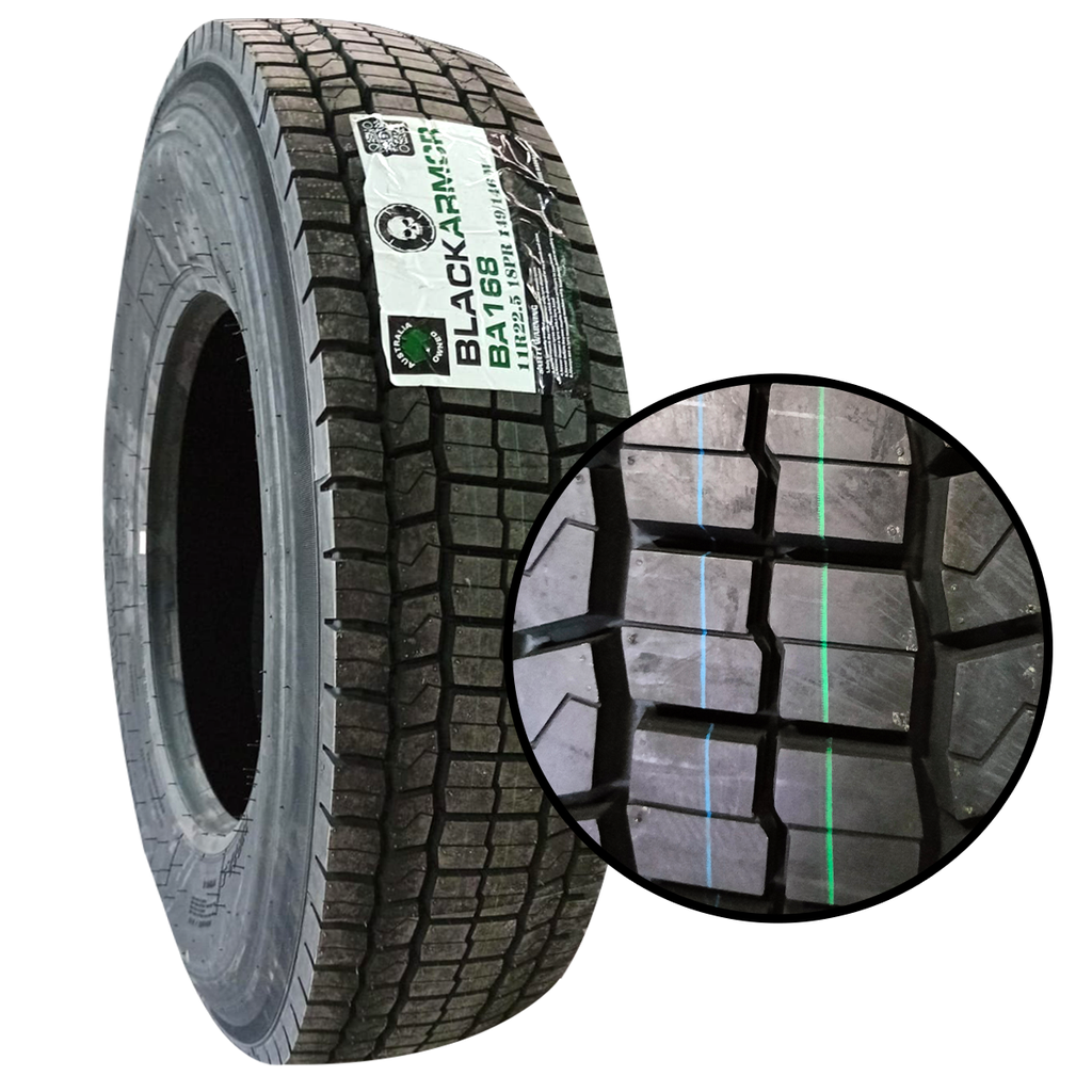 LLANTA NUEVA 11R22.5 18PR BA168 BLACKARMOR